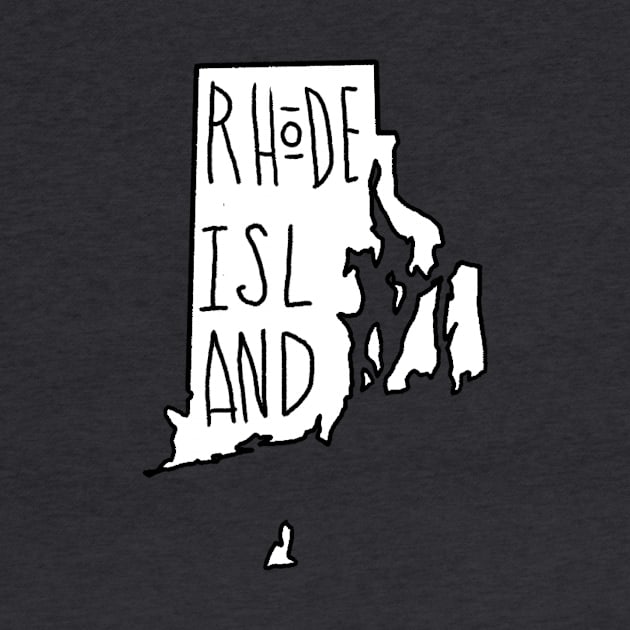 The State of Rhode Island - No Color by loudestkitten